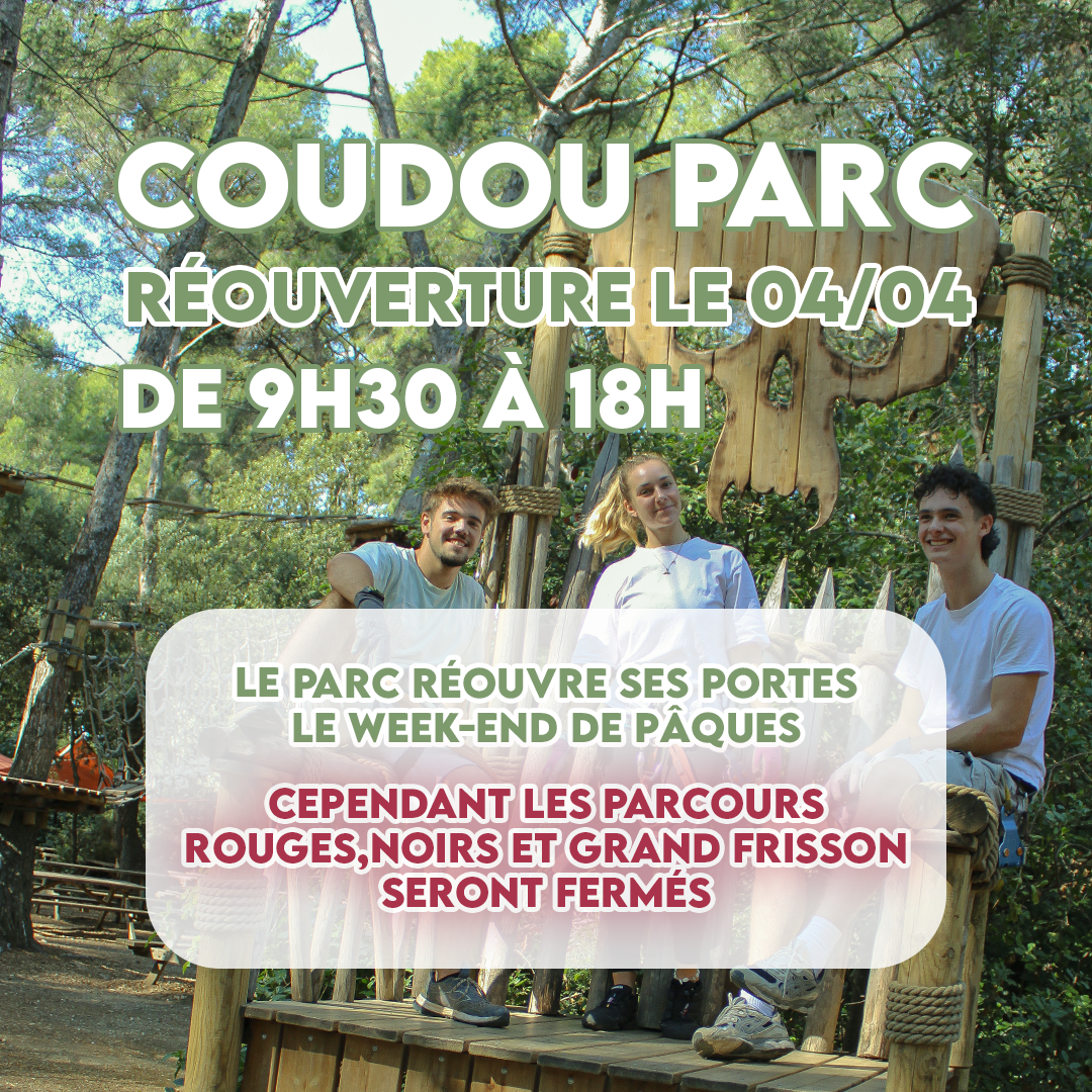 Publication Coudou Parc - reouverture avril